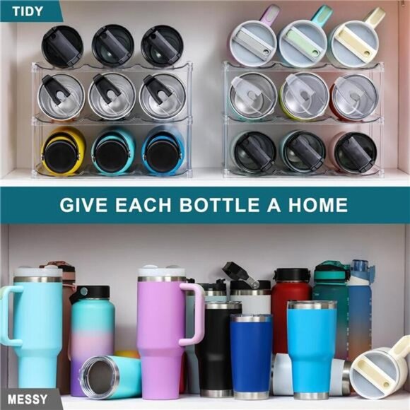 Stackable Water Bottle Holder Fits Stanley Yeti Hydro Flask 3 Tier 9 Bottle - Picture 5 of 7